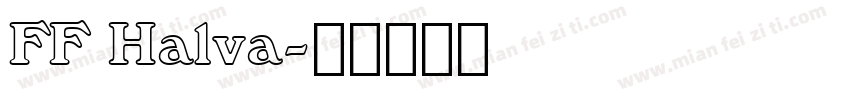 FF Halva字体转换